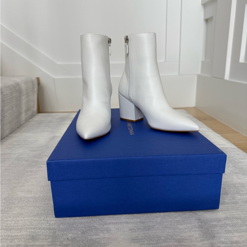 Stuart Weitzman 
Avenue 75 Block Heel Ankle Boots - Picture 3 of 5
